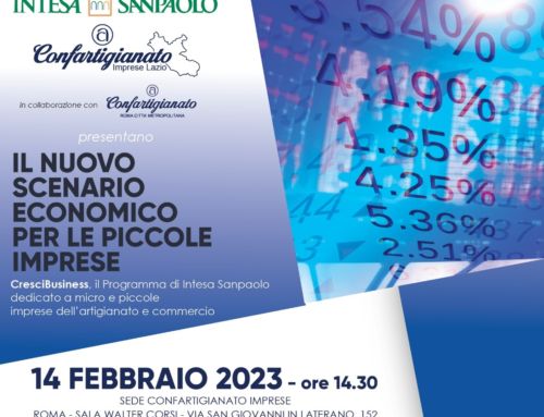 Comunicato stampa – Intesa Sanpaolo e Confartigianato Lazio insieme per il rilancio di artigiani e MPI 