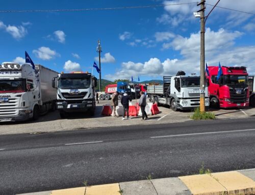 RIETI: Trasportatori e Agricoltori manifestano contro il caro-carburanti